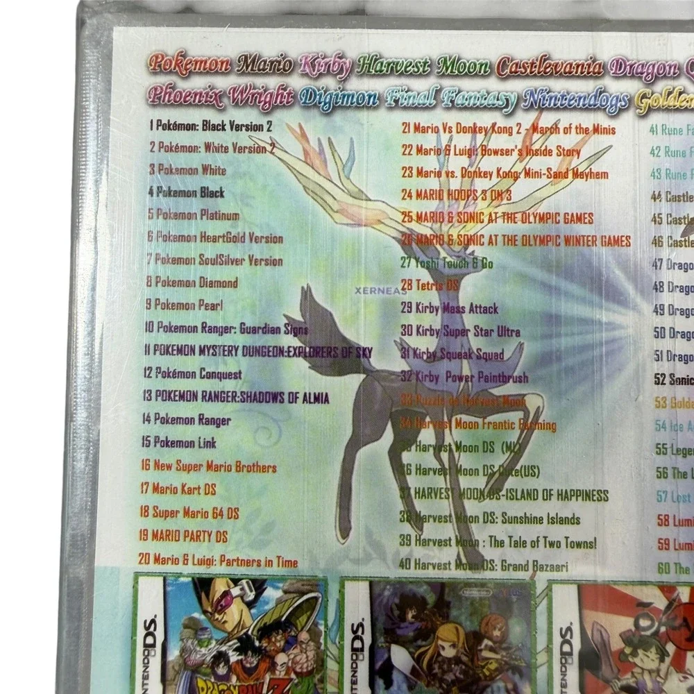 Super Combo 208 in 1 Game Cartridge for Nintendo DS 3DS 2DS Pokemon Mario Zelda